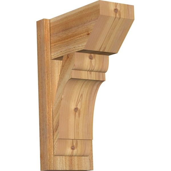 Ekena Millwork Olympic Slat Rough Sawn Outlooker, Western Red Cedar, 8"W x 14"D x 22"H OUT08X14X22OLY06RWR - main